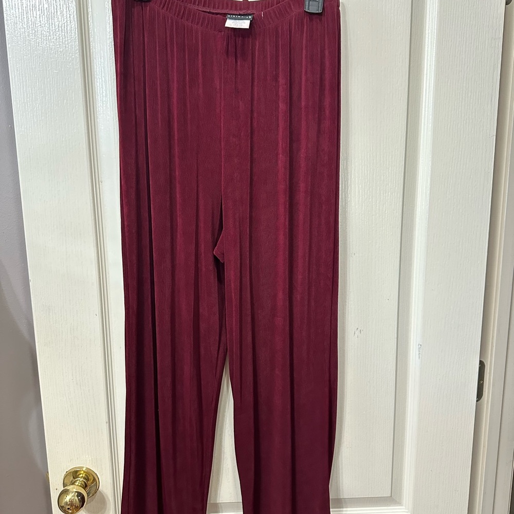 CITIKNITS  Burgundy Women's Pants